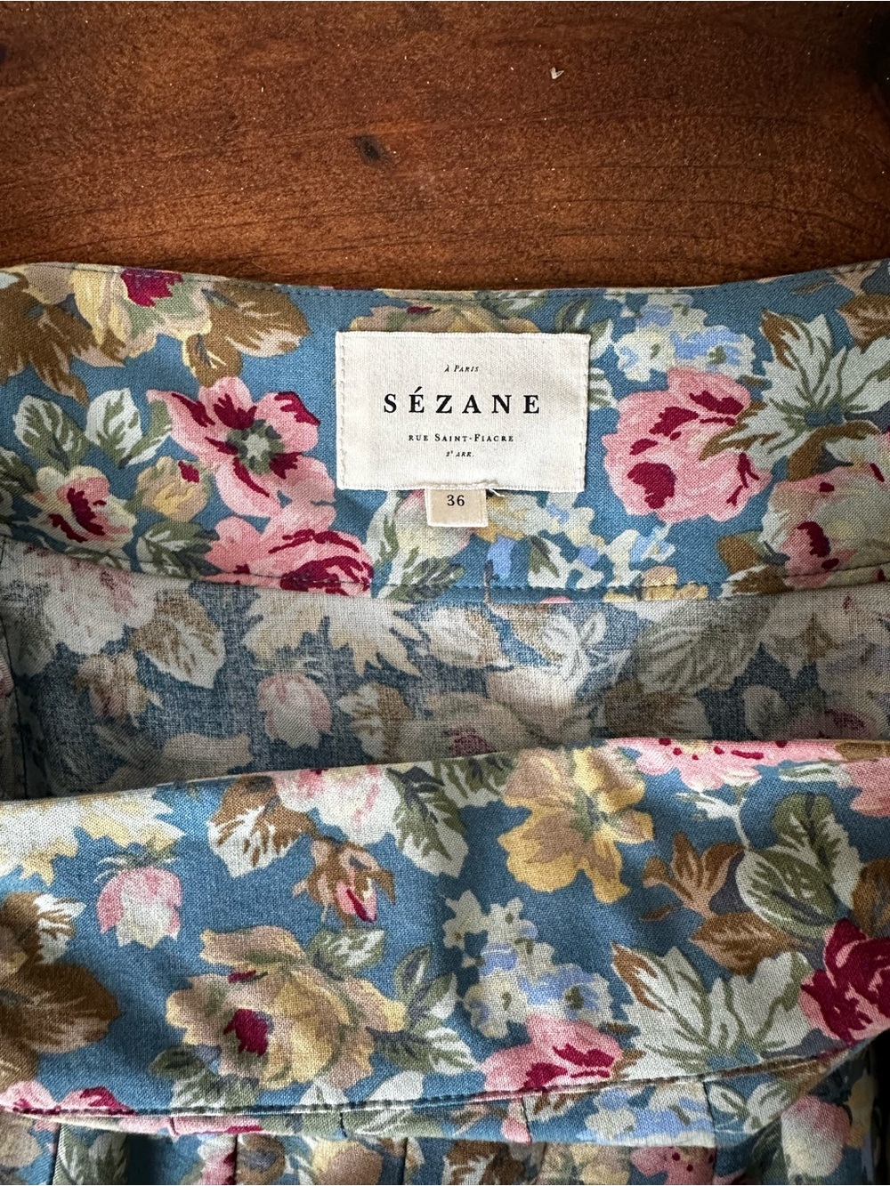 SEZANE Multicolored Floral Pleated Midi Skirt - Picture 12 of 13
